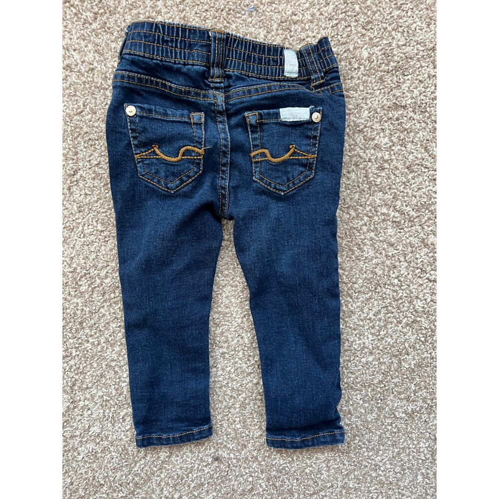 7 For All Mankind Toddler Skinny‎ Jeans Dark Wash Denim 18M